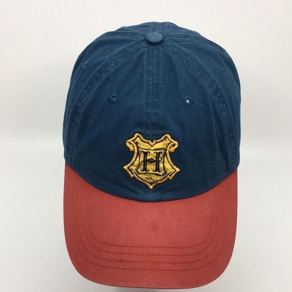 Harry Potter Set HOGWARTS Hat Gold Crest Logo Adjustable Baseball Cap SnapBack - Picture 4 of 15